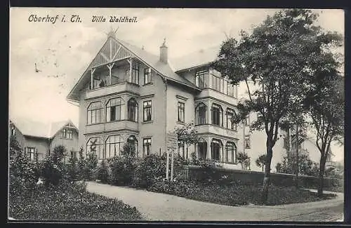 AK Oberhof i. Th., Hotel Villa Waldheil