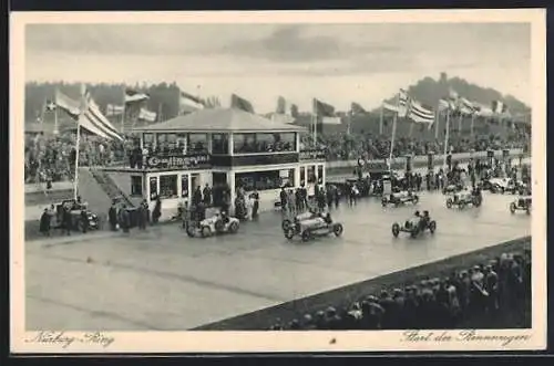 AK Nürburgring, Start der Rennwagen, Autorennen