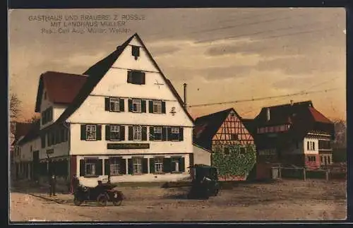 AK Weiden / Dornhan, Gasthaus und Brauerei z. Rössle, Bes. Aug. Müller