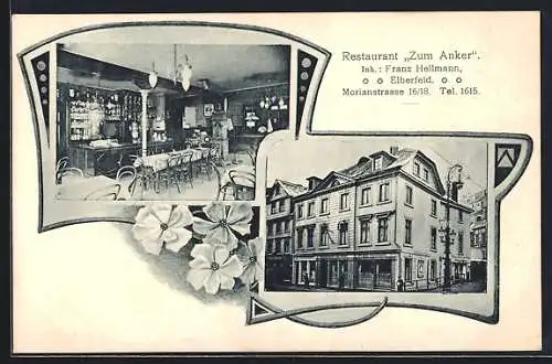 AK Elberfeld, Restaurant Zum Anker, Inh. Franz Hellmann, Morianstrasse 16 /18