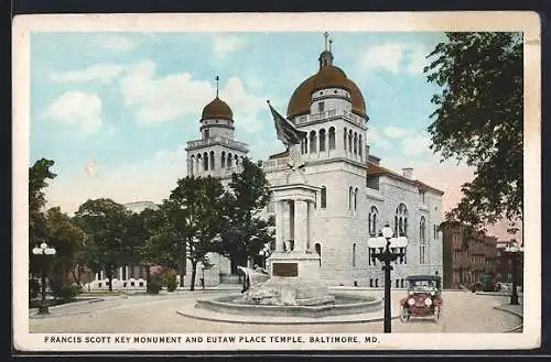 AK Baltimore, MD, Francis Scott Key Monument and Eutaw Place Temple