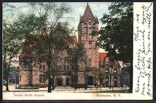 AK Rochester, NY, Temple Berith Kodesh, Synagogue