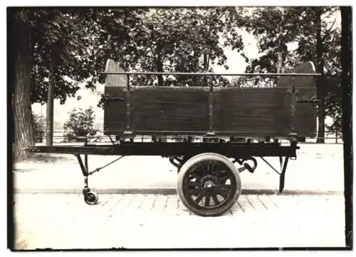 Fotografie Lastwagen-Anhänger, Wagenfabrik Karl Weinberger Zeppelinstrasse 71 in München