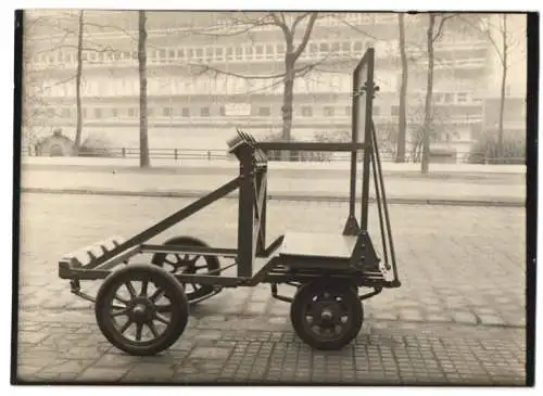 Fotografie Schweisserwagen / Transportwagen für Gasflaschen, Wagenfabrik Karl Weinberger Zeppelinstrasse 71 in München