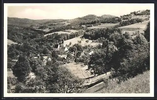 AK Stössing /N. Oe., Ortsansicht vom Berg aus