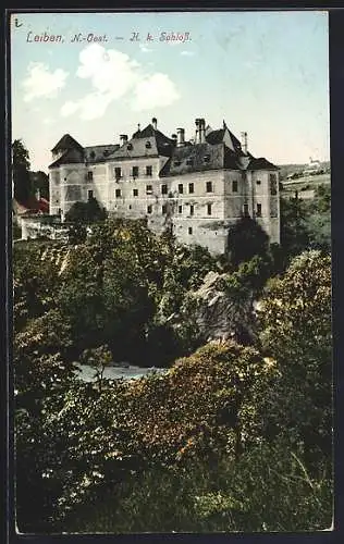 AK Leiben /N.-Oest., K. k. Schloss