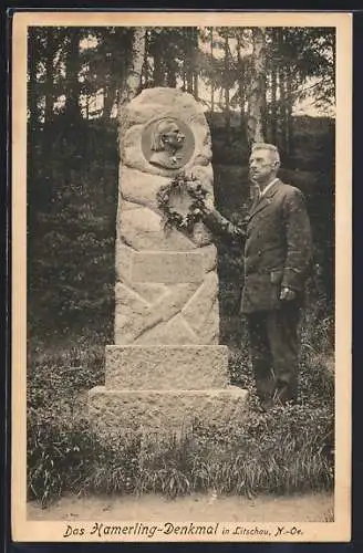 AK Litschau /N.-Oe., Das Hamerling-Denkmal