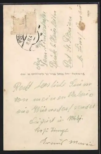 AK Pöggstall /N.Ö., Durchblick auf die Dorfstrasse