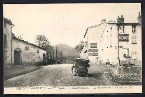 AK Frankreich, Cicuit d`Auvergne Coupe Gordon Bennett 1905, la traversée de la Baraque, Autorennen