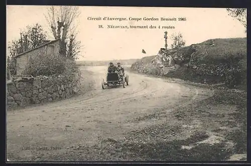 AK Nébouzat, Circuit d`Auvergne, Coupe Gordon Bennett 1905, Autorennen