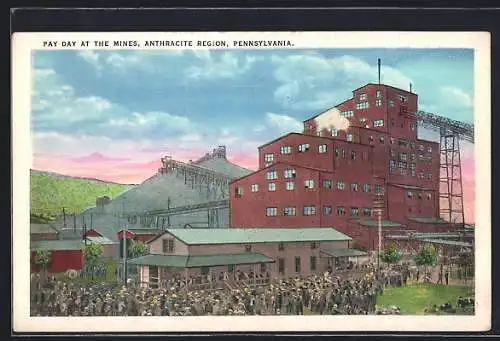 AK Lansford, PA, Pay Day at the Mines, Anthracite Region