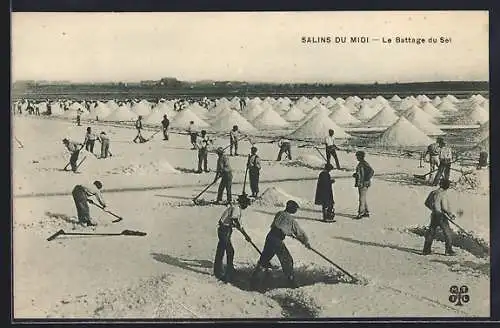 AK Aigues-Mortes, Salins du Midi, Le Battage du Sel