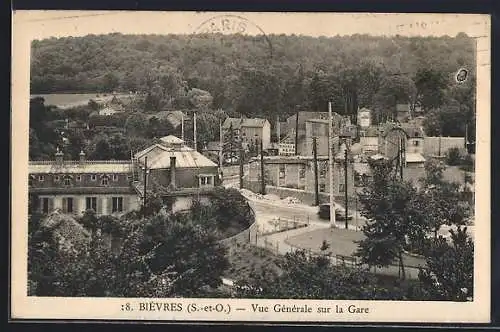 AK Bièvres, Vue Générale sur la Gare