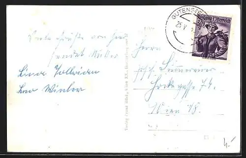 AK Gutenstein /N.-Oe., Mariahilfberg, Gasthof zum Bergwirt