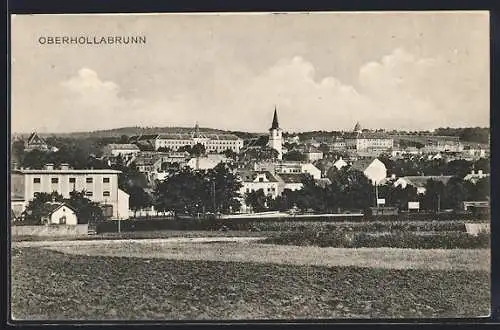 AK Oberhollabrunn, Teilansicht mit Blick zur Kirche