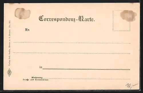 AK Mautern a. d. Donau, Ortsansicht mit Donaupartie