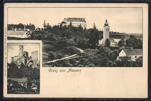 AK Messern, Ruine Grub und Teilansicht