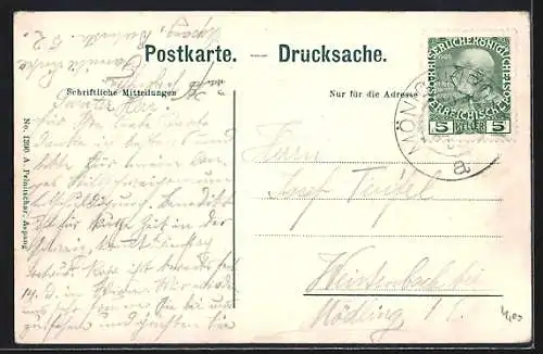 AK Mönichkirchen /N.-Ö., Ortsansicht aus der Vogelschau