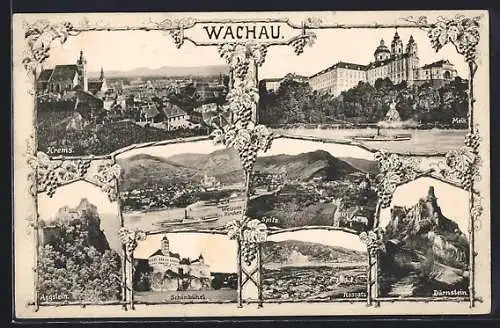 AK Krems, Bilder aus der Wachau, Ortsansicht