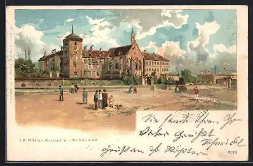 Lithographie Wr.-Neustadt, K. K. Militär-Academie