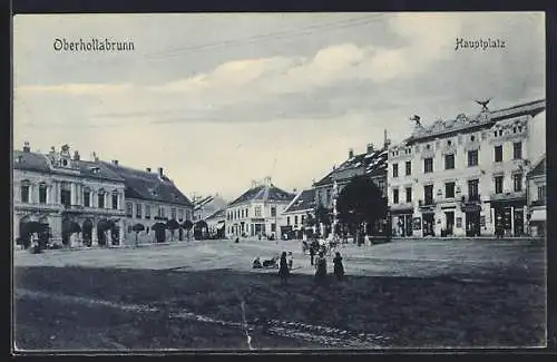 AK Oberhollabrunn, Partie am Hauptplatz