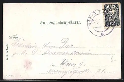 AK Maria Taferl, Panorama und Veranda Eilnberger (Klaus)