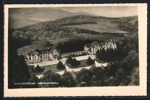 AK Rekawinkel, Sanatorium Rekawinkel aus der Vogelschau