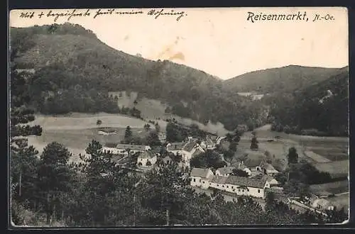 AK Raisenmarkt /N.-Oe., Ortsansicht aus der Vogelschau