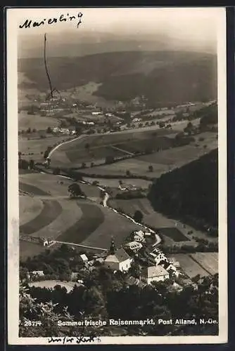 AK Alland-Raisenmarkt, Panorama aus der Vogelschau