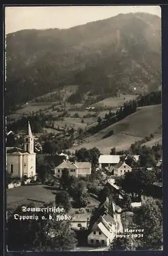 AK Opponitz a. d. Ybbs, Teilansicht mit der Kirche