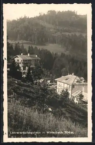 AK St. Anton an der Jessnitz, Winterbach, Blick aufs Lehrererholungsheim