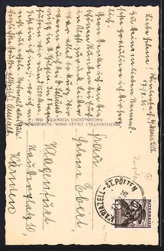 AK St. Anton an der Jessnitz, Winterbach, Blick aufs Lehrererholungsheim