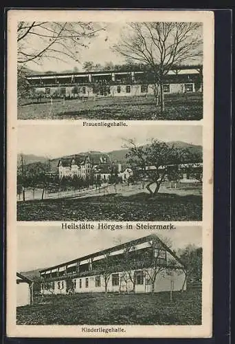 AK Hörgas, Heilstätte, Frauenliegehalle, Kinderliegehalle