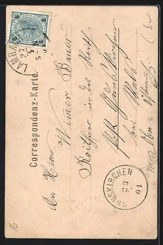 AK Lambach, Innenansicht der Stifts-Kirche