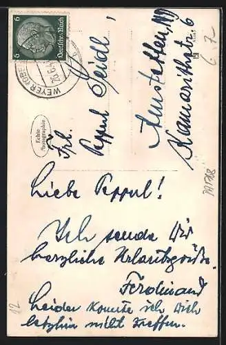 AK Weyer Markt, Blick zur Brücke