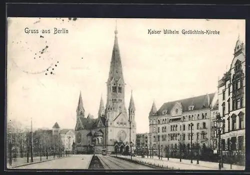 AK Berlin-Charlottenburg, Kaiser Wilhelm-Gedächtnis-Kirche