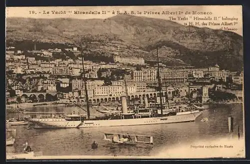 AK Monte-Carlo, Le Yacht Hirondelle II a le Prince Albert Ier de Monaco