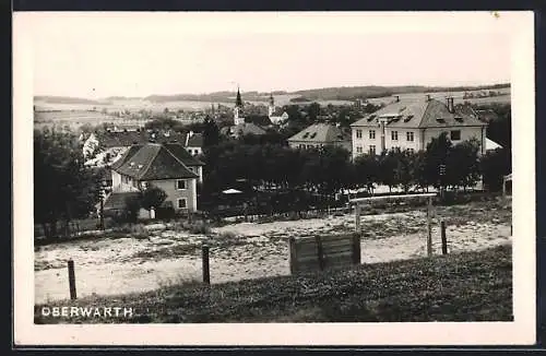 AK Oberwart, Ortspartie mit Kirchturm