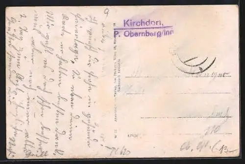 AK Kirchdorf am Inn, Gesamtansicht aus der Vogelschau