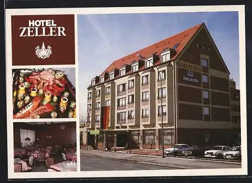 AK Königsbrunn / Augsburg, Hotel Zeller, Hauptstrasse 78