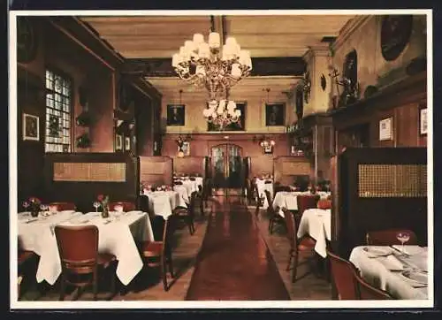 AK München, Gasthaus Schwarzwälders Naturweinhaus zur Rheinpfalz, Hartmannstrasse 8, Innenansicht
