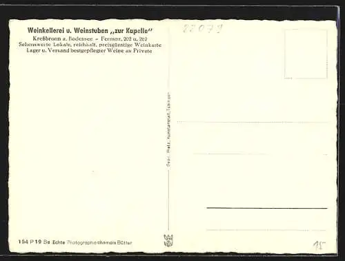AK Kressbronn a. Bodensee, Gasthof zur Kapelle, Bauernstube