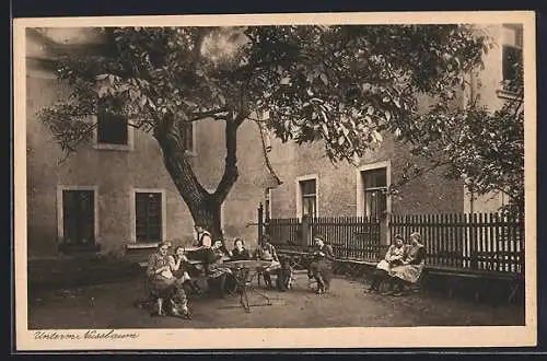 AK Volkach, Institut St. Maria, Unterm Nussbaum