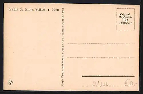 AK Volkach, Institut St. Maria, Unterm Nussbaum