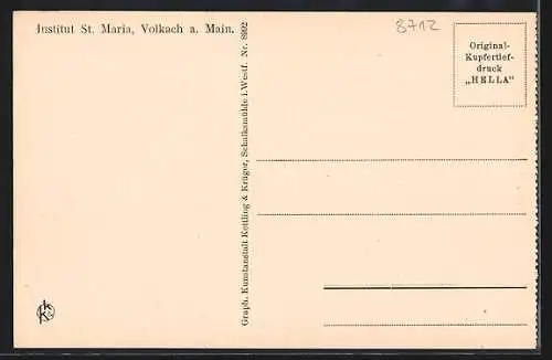 AK Volkach, Institut St. Maria, Kapelle