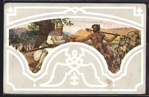 AK Bachus begrüsst Barbarossa mit seinen Heerscharen an der Pforte Italiens