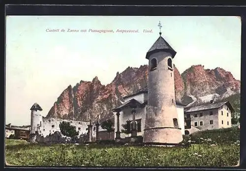 AK Cortina d`Ampezzo, Castell de Zanna mit Pomagognon