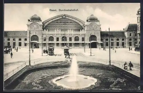 AK Basel, Bundesbahnhof, SBB