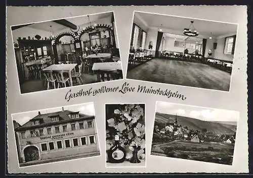 AK Mainstockheim, Gasthof goldener Löwe