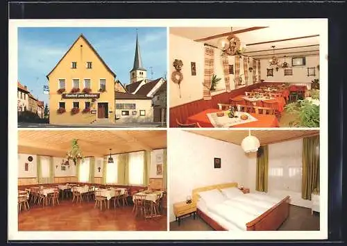 AK Grosslangheim, Gasthof zum Hirschen